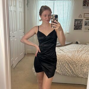 Black Satin Dress